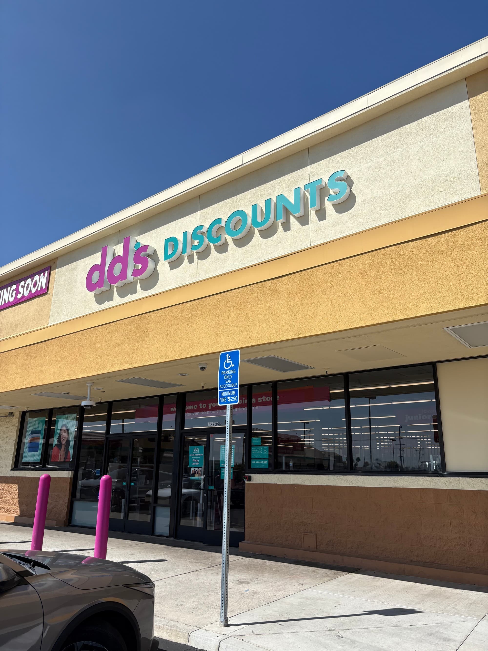dd's DISCOUNTS store in Pacoima, Los Angeles — commercial electrical build-out with service, distribution and store lighting by Astral Electrical Contractor, licensed C-10 #1114918.